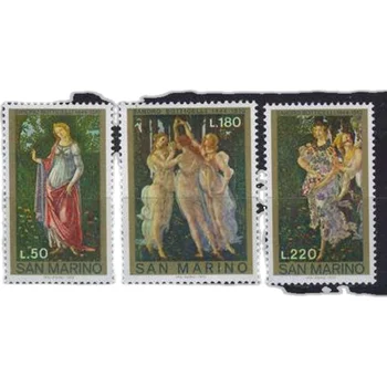 3Pcs/Set Új San Marino Bélyeg 1972 Otticelli Festményeit Három Istennő a Vénusz Bélyegek MNH