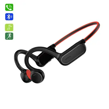 Csontvezetéses Fejhallgató Bluetooth-Kompatibilis Sport Fülhallgató Fülhallgató Sztereó kihangosító Mikrofonnal A Futó Sport