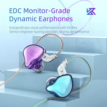 KZ EDC Fülhallgató Mikrofonnal HiFi zajszűrő In-ear 3,5 mm-es Vezetékes Fejhallgató, Sport, Zene, Játék Monitor Fülhallgató, Fejhallgató