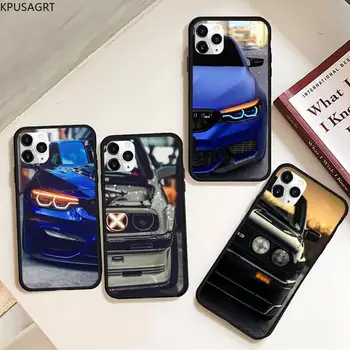 Kék Piros Autó a Bmw Fekete TPU Puha Telefon Esetében Gumi iPhone 11 pro XS MAX 8 7 6 6 Plusz X 5S SE 2020 XR-ügy