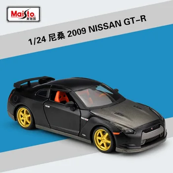Maisto 1:24 2009-es Nissan GT-R Modell Autó Szimulációs Verseny Alufelni Fém Játék Autó, Gyerekek, Játék, Ajándék Gyűjtemény Módosított Változat B373