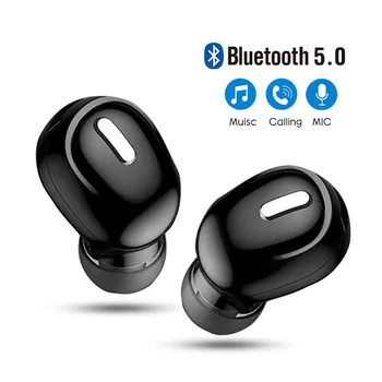 Mini In-Ear 5.0 Vezeték nélküli HiFi fejhallgató Vezeték nélküli Fülhallgató Mikrofon Sport Fülhallgató, Kihangosító, Fülhallgató Sztereó Hang minden telefon