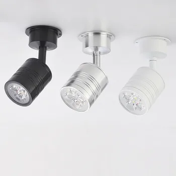 Szabályozható LED Fali lámpa 1W 3W 5W Modern Hálószoba Éjjeli Lámpa Fény-Test Fokos Szögben Állítható fali lámpa AC110V 220V