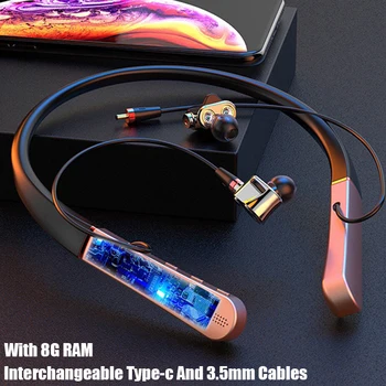 TWS Fülhallgató Vezeték nélküli Bluetooth Fejhallgató 5.0 Sport Fülhallgató A 8G RAM Vízálló Bass Fülhallgató Hat Mozgó Audio Hosszú Készenléti